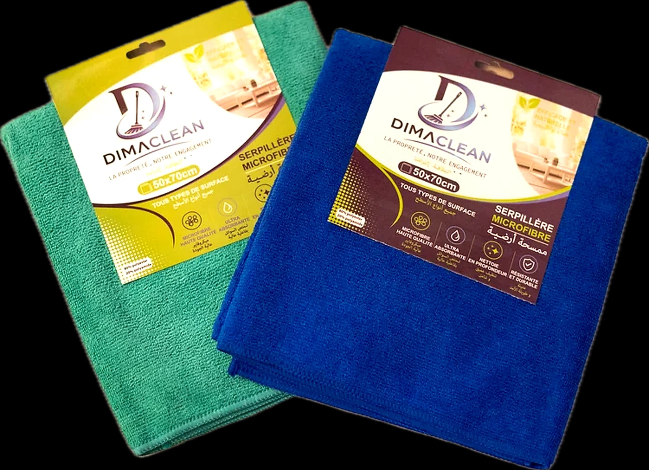 Serpillères microfibres DimaClean SM57
